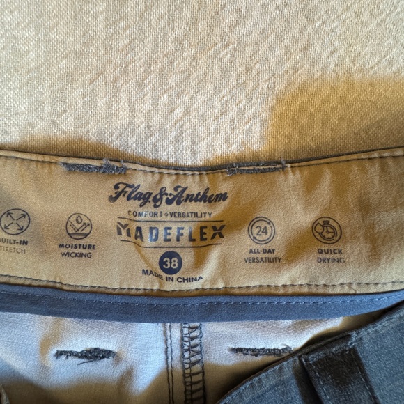 Flag & Anthem Gray/blue Striped Shorts - Picture 2 of 3